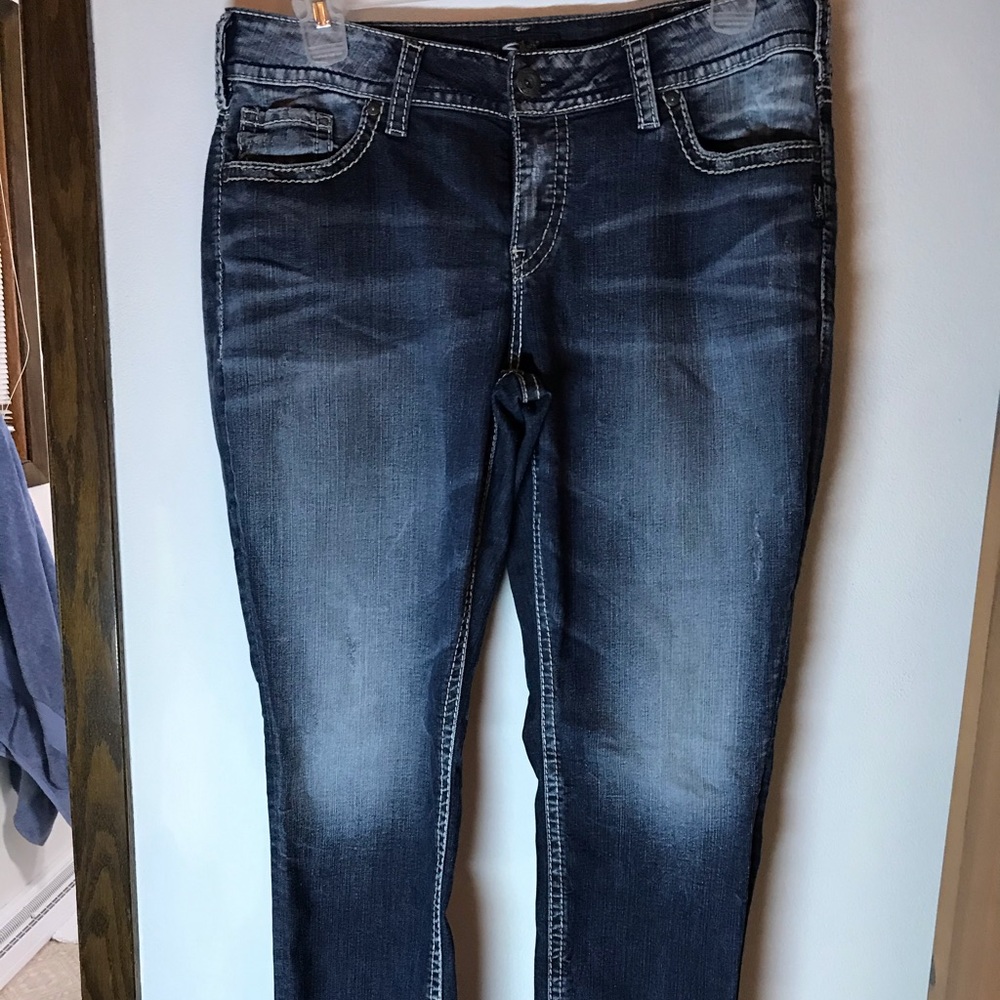 Silver Jeans Zuki mid slim sz 16 L27
